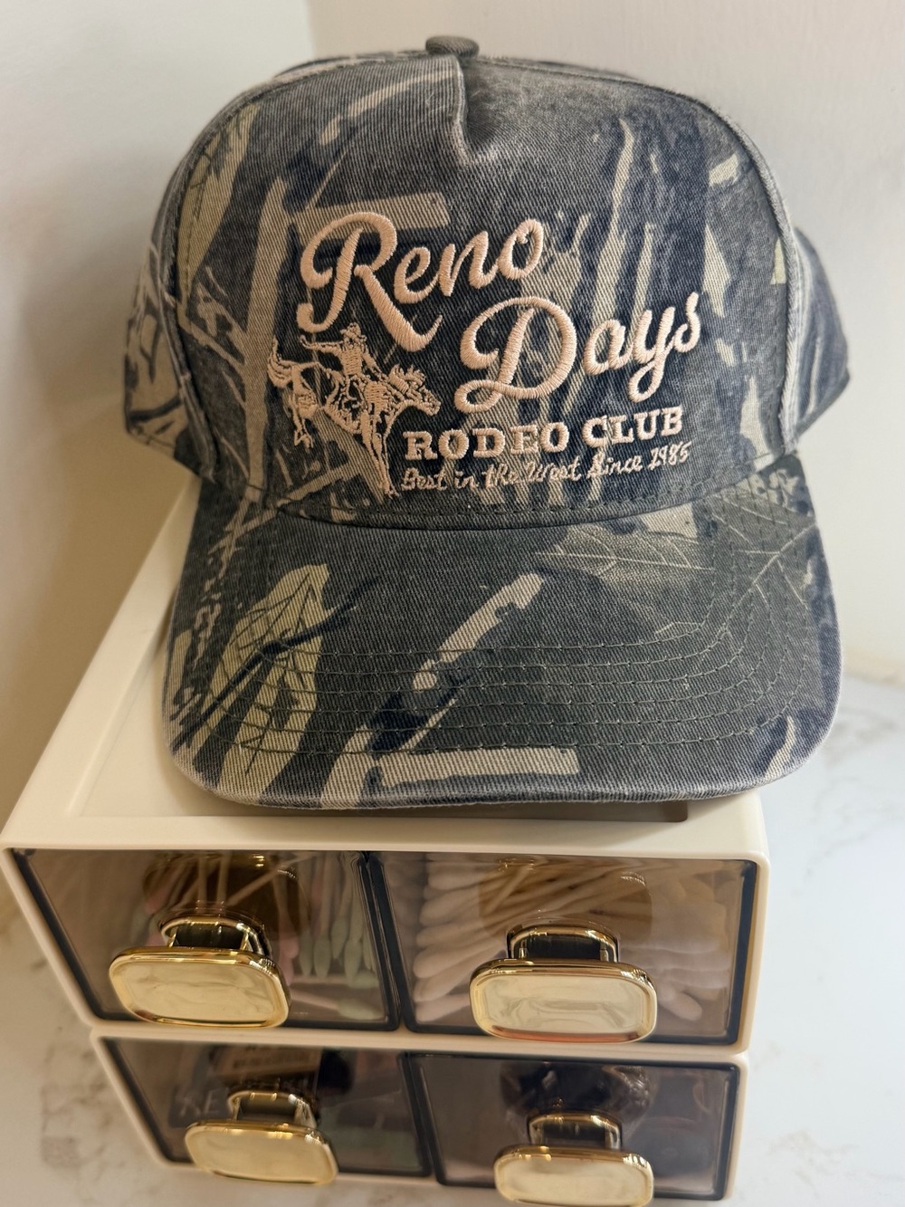 Reno Days Rodeo Club Women's Gray Camo Baseball Cap